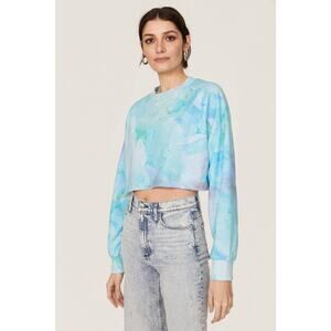 Baja East Crystal Print Fleece Sweatshirt - Size 3